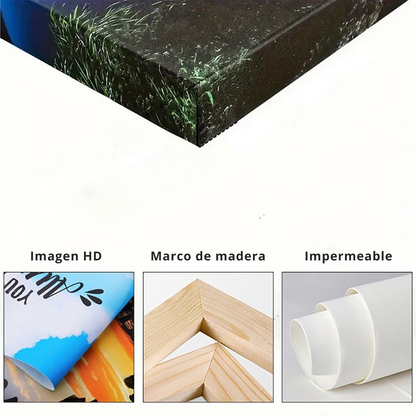 Arte de Pared del Bosque Sereno